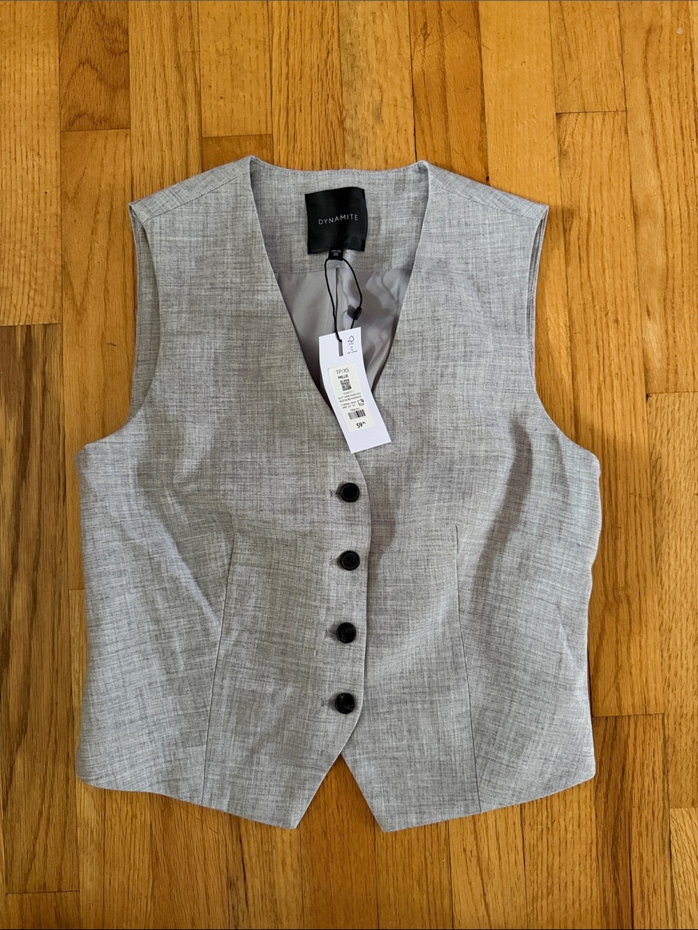 Grey vest top